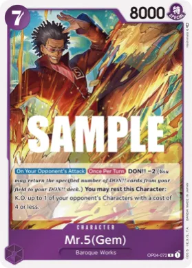 Mr.5(Gem) (OP04 OP04-072) Kingdoms of Intrigue