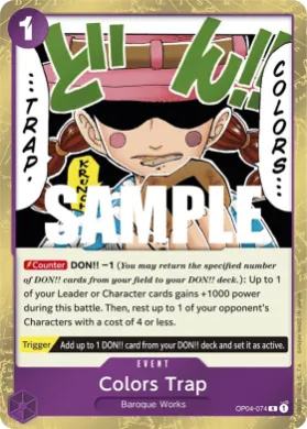 Colors Trap (OP04 OP04-074) Kingdoms of Intrigue