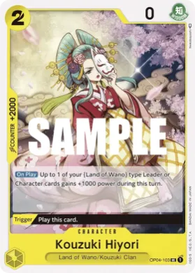 Kouzuki Hiyori (OP04 OP04-103) Kingdoms of Intrigue