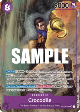 Crocodile (OP04 OP04-060) Kingdoms of Intrigue