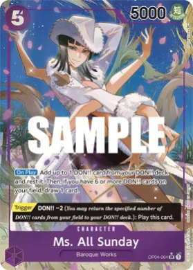 Ms. All Sunday (OP04 OP04-064) Kingdoms of Intrigue