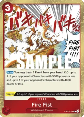 Fire Fist (OP03 OP03-018) Pillars of Strength