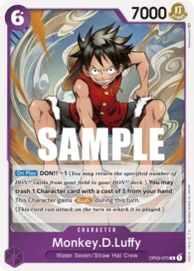 Monkey.D.Luffy (OP03 OP03-070) Pillars of Strength