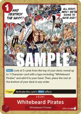 Whitebeard Pirates (OP02 OP02-022) Paramount War
