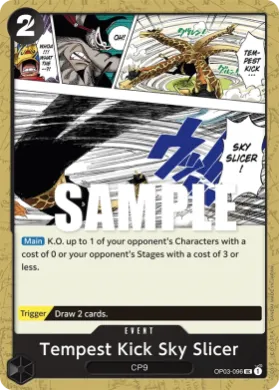 Tempest Kick Sky Slicer (OP03 OP03-096) Pillars of Strength