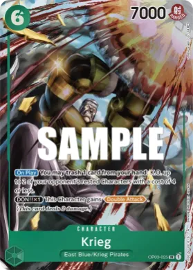 Krieg (OP03 OP03-025) Pillars of Strength