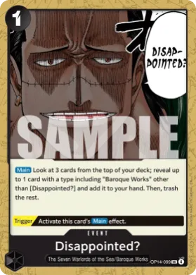 Disappointed? (OP14 OP14-099) The Azure Sea's Seven