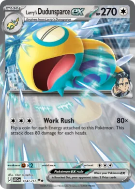 Larry's Dudunsparce ex (ASC 164) Ascended Heroes