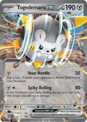 Togedemaru ex (ASC 149) Ascended Heroes