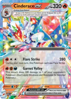 Cinderace ex (ASC 38) Ascended Heroes