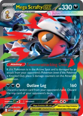 Mega Scrafty ex (ASC 135) Ascended Heroes
