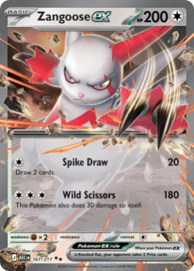 Zangoose ex (ASC 167) Ascended Heroes