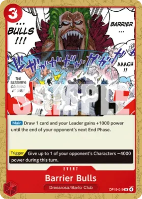 Barrier Bulls (OP15 OP15-019) Adventure on Kami's Island