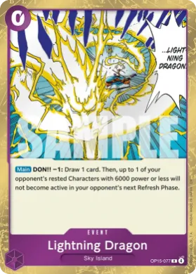 Lightning Dragon (OP15 OP15-077) Adventure on Kami's Island