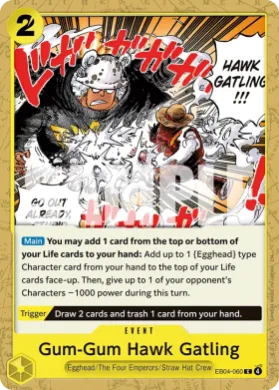 Gum-Gum Hawk Gatling (OP15 EB04-060) Adventure on Kami's Island