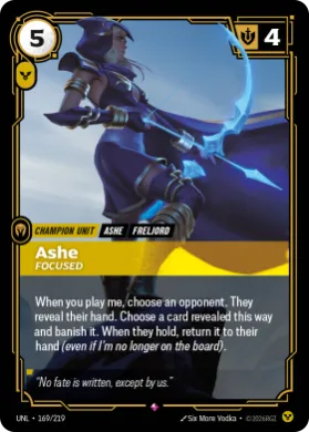 Ashe, Focused ( UNL-169/219) Unleashed