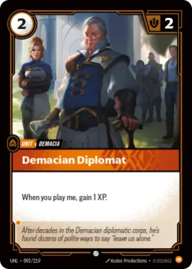 Demacian Diplomat ( UNL-092/219) Unleashed