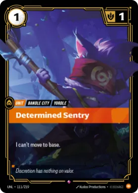 Determined Sentry ( UNL-111/219) Unleashed