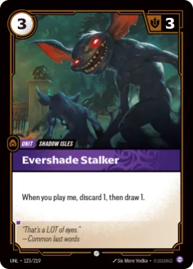 Evershade Stalker ( UNL-123/219) Unleashed