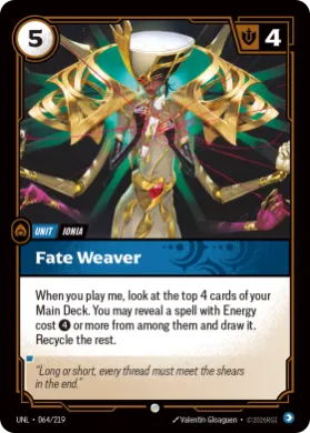 Fate Weaver ( UNL-064/219) Unleashed