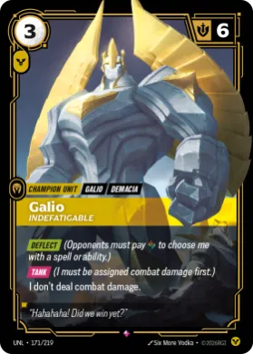 Galio, Indefatigable ( UNL-171/219) Unleashed