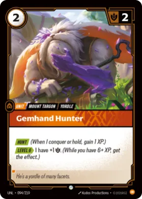 Gemhand Hunter ( UNL-094/219) Unleashed
