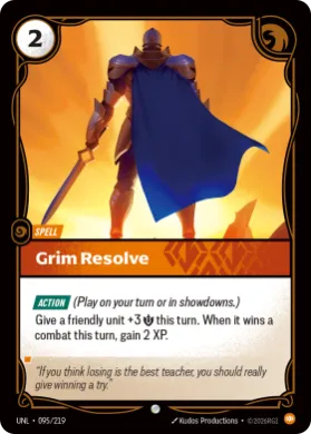 Grim Resolve ( UNL-095/219) Unleashed