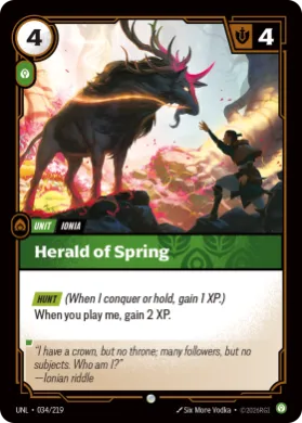 Herald of Spring ( UNL-034/219) Unleashed