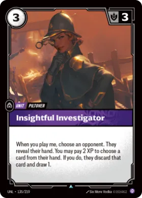 Insightful Investigator ( UNL-135/219) Unleashed