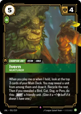 Ivern, Nurturer ( UNL-051/219) Unleashed