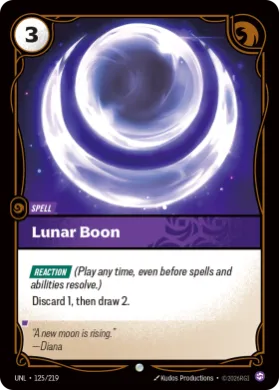 Lunar Boon ( UNL-125/219) Unleashed