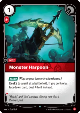 Monster Harpoon ( UNL-014/219) Unleashed