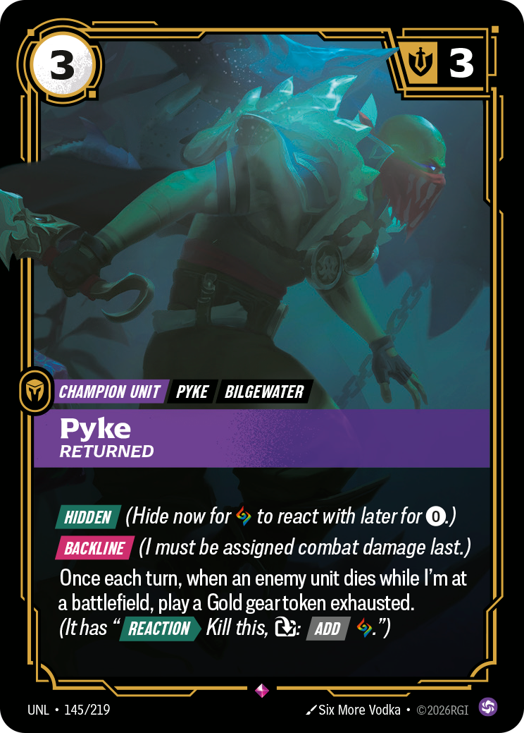 Pyke, Returned – V.1 - Rare