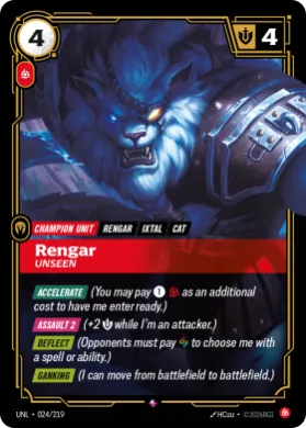 Rengar, Unseen ( UNL-024/219) Unleashed