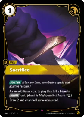 Sacrifice ( UNL-173/219) Unleashed