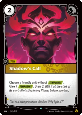 Shadow's Call ( UNL-165/219) Unleashed
