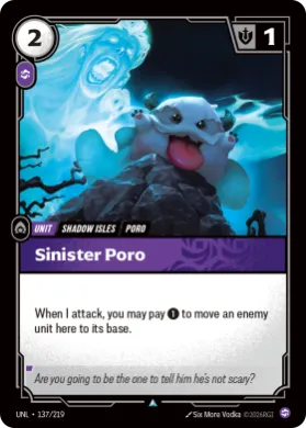 Sinister Poro ( UNL-137/219) Unleashed