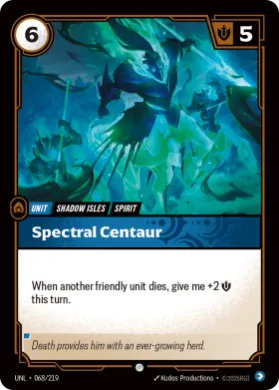 Spectral Centaur ( UNL-068/219) Unleashed