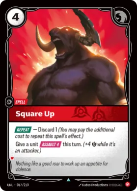 Square Up ( UNL-017/219) Unleashed