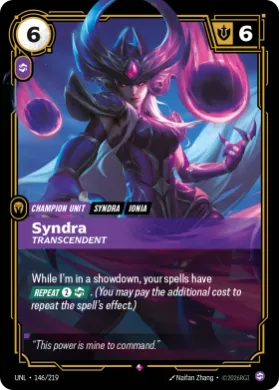 Syndra, Transcendent ( UNL-146/219) Unleashed