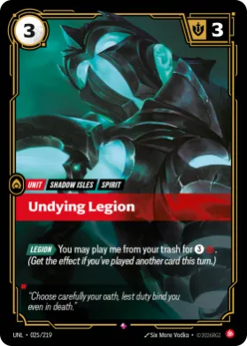Undying Legion ( UNL-025/219) Unleashed