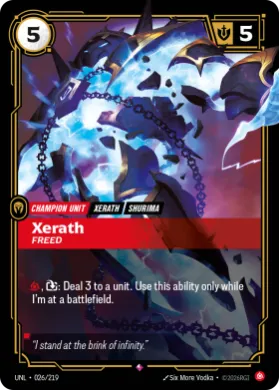Xerath, Freed ( UNL-026/219) Unleashed