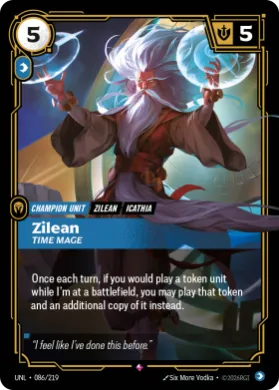 Zilean, Time Mage ( UNL-086/219) Unleashed