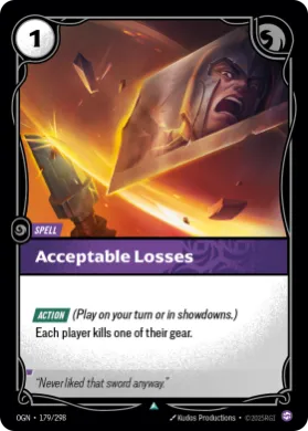 Acceptable Losses ( OGN-179/298) Origins Main Set