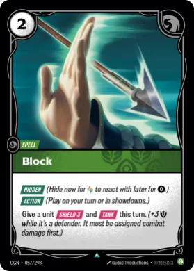 Block ( OGN-057/298) Origins Main Set