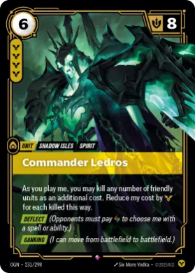 Commander Ledros ( OGN-231/298) Origins Main Set