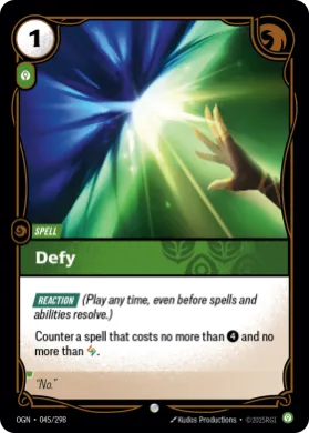 Defy ( OGN-045/298) Origins Main Set