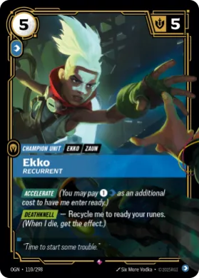Ekko, Recurrent ( OGN-110/298) Origins Main Set