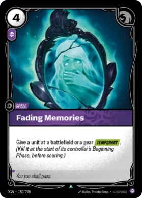 Fading Memories ( OGN-180/298) Origins Main Set
