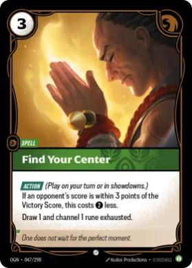 Find Your Center ( OGN-047/298) Origins Main Set
